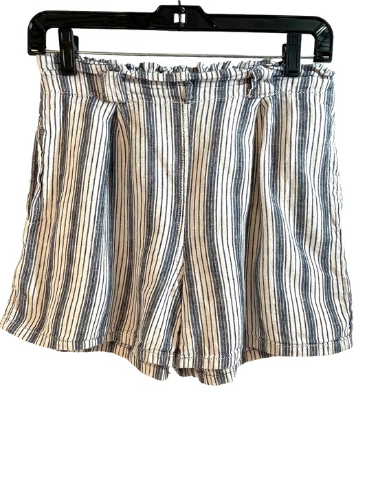 Max Studio Pants - Max Studios Women’s Striped Shorts with Pockets - Blue & White- Size Small